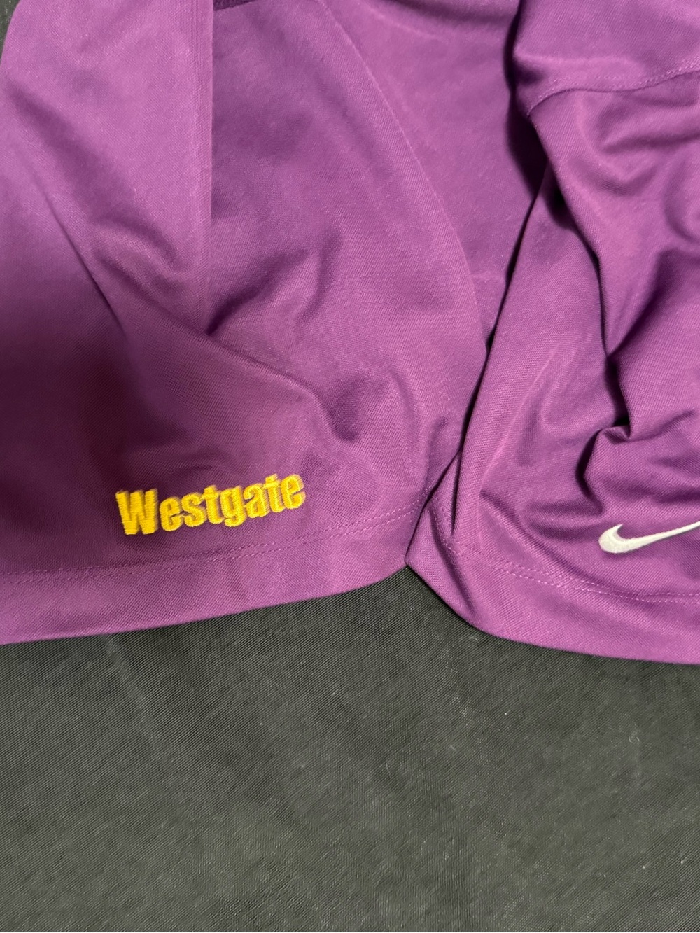 Lot Of 2 LSU Tigers Men’s Large Short Sleeve Polo Shirts Nike & Antigua Prpl Gry - Picture 9 of 9
